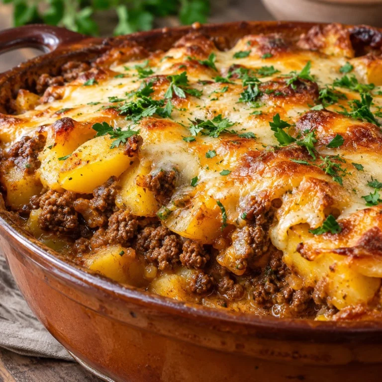 Cazuela de Nómada con Carne Molida y Papas, un plato tradicional y reconfortante.